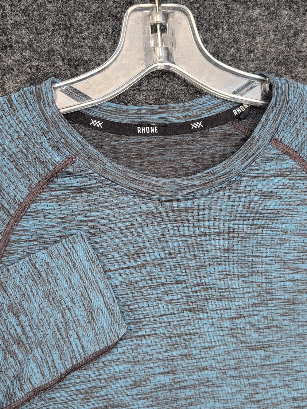 Rhone Shirt Mens Medium Blue Reign Vapor Fast Dry Tech Performance Training Gym
